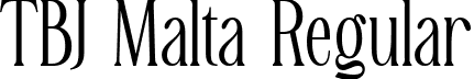 TBJ Malta Regular font - TBJMaltaMiniEdition-Regular.ttf