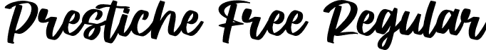 Prestiche Free Regular font - Prestiche-Free.otf