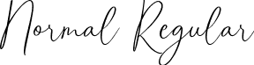 Normal Regular font - Billiongraph Regular.ttf