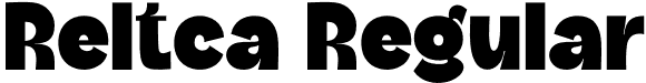 Reltca Regular font - Reltca.otf