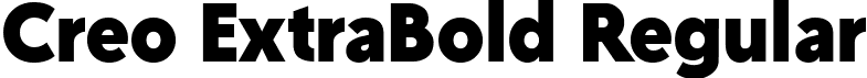 Creo ExtraBold Regular font - Creo-ExtraBold.ttf