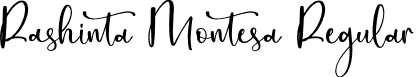 Rashinta Montesa Regular font - Rashinta-Montesa.otf