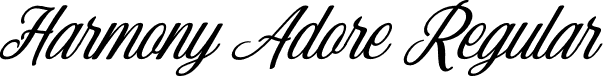 Harmony Adore Regular font - harmonyadore.otf