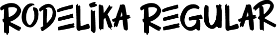 Rodelika Regular font - Rodelika-Demo.otf