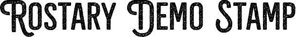 Rostary Demo Stamp font - RostaryDemo-Stamp.ttf