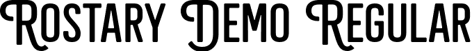 Rostary Demo Regular font - RostaryDemo-Regular.ttf