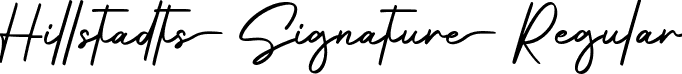 Hillstadts Signature Regular font - Hillstadts Signature DEMO.ttf