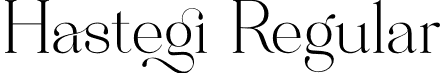 Hastegi Regular font - Hastegi.otf