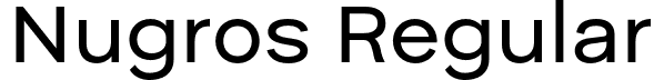 Nugros Regular font - Nugros-Regular.otf