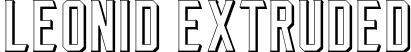 Leonid Extruded font - Leonid Extruded.ttf