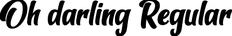 Oh darling Regular font - Oh darling.otf