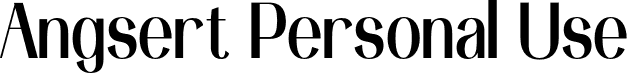 Angsert Personal Use font - angsertpersonaluse-regular.otf