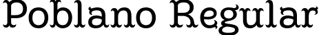 Poblano Regular font - Poblano-Regular.otf