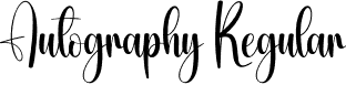 Autography Regular font - Autography.otf