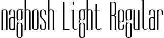 naghosh Light Regular font - naghosh-Light.otf