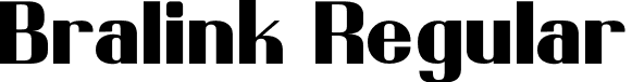 Bralink Regular font - bralink-gwpr3.otf