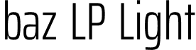 baz LP Light font - bazLP-Light.otf