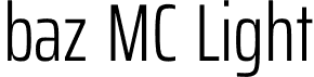 baz MC Light font - bazMC-Light.otf