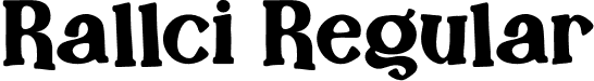 Rallci Regular font - Rallci.otf