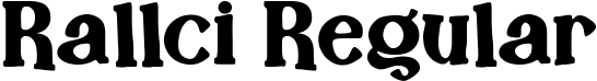 Rallci Regular font - Rallci.ttf