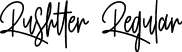 Rushtter Regular font - Rushtter.ttf