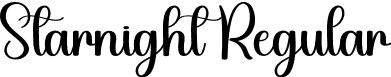 Starnight Regular font - Starnight.otf