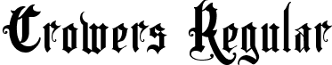 Crowers Regular font - Crowers.ttf