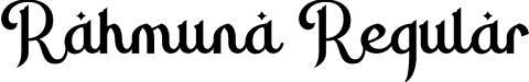 Rahmuna Regular font - Rahmuna.otf