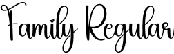 Family Regular font - Family.otf