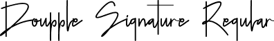 Doupple Signature Regular font - Doupple Signature.ttf