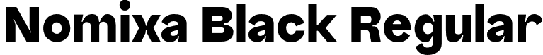 Nomixa Black Regular font - Nomixa-Black-iF66b490dbed96b.otf