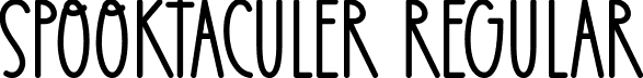 Spooktaculer Regular font - Spooktaculer.otf