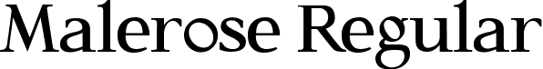 Malerose Regular font - malerose.otf