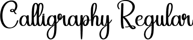 Calligraphy Regular font - Calligraphy.otf