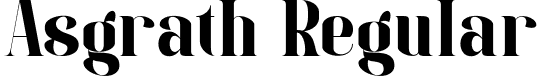 Asgrath Regular font - AsgrathRegular-gwpMp.ttf