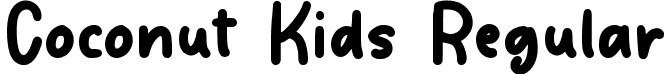 Coconut Kids Regular font - Coconut Kids.otf