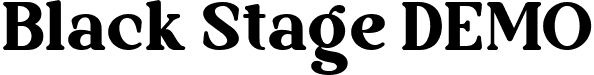 Black Stage DEMO font - Black-Stage-DEMO.ttf