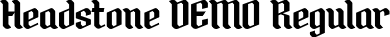 Headstone DEMO Regular font - Headstone-DEMO.ttf