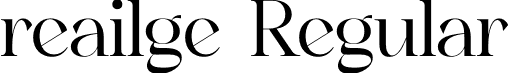 reailge Regular font - reailge.otf