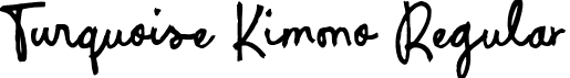 Turquoise Kimono Regular font - Turquoise-Kimono.otf