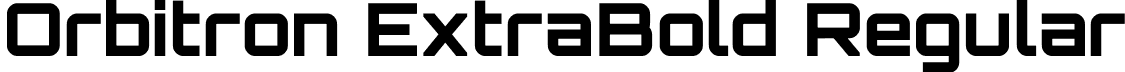 Orbitron ExtraBold Regular font - Orbitron-ExtraBold.ttf