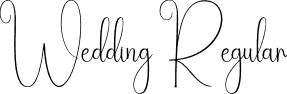 Wedding Regular font - Wedding.otf