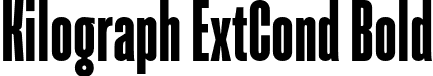 Kilograph ExtCond Bold font - Kilograph.otf