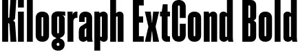 Kilograph ExtCond Bold font - Kilograph.ttf