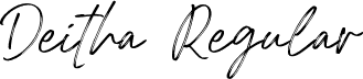 Deitha Regular font - deitha.otf