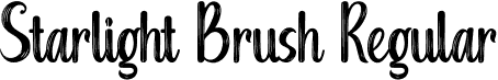 Starlight Brush Regular font - StarlightBrush.otf