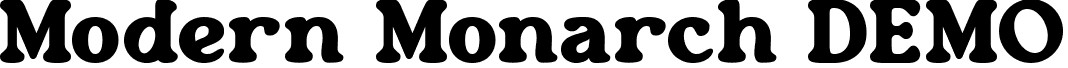 Modern Monarch DEMO font - Modern-Monarch-DEMO.ttf