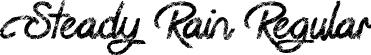 Steady Rain Regular font - Steady Rain.otf