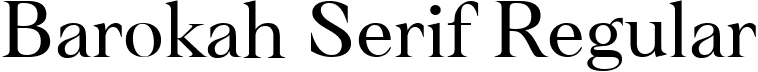 Barokah Serif Regular font - BarokahSerif-DEMO VERSION.ttf