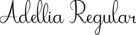 Adellia Regular font - adellia-bwyew.otf